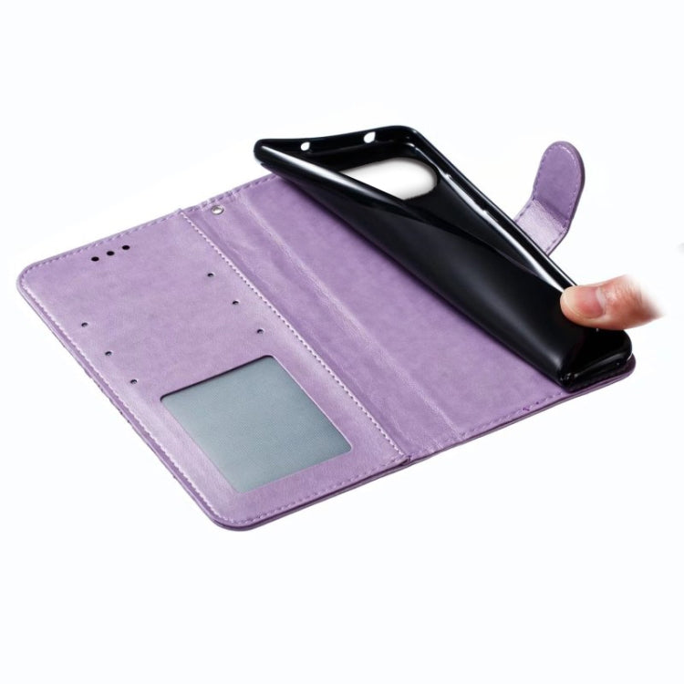 For Google Pixel 9 Sun Mandala Embossing Pattern Phone Leather Case(Purple) - Google Cases by PMC TechLife | Online Shopping South Africa | PMC TechLife | Buy Now Pay Later Mobicred