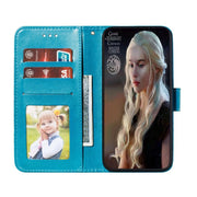 For Google Pixel 9 Pro Sun Mandala Embossing Pattern Phone Leather Case(Blue)