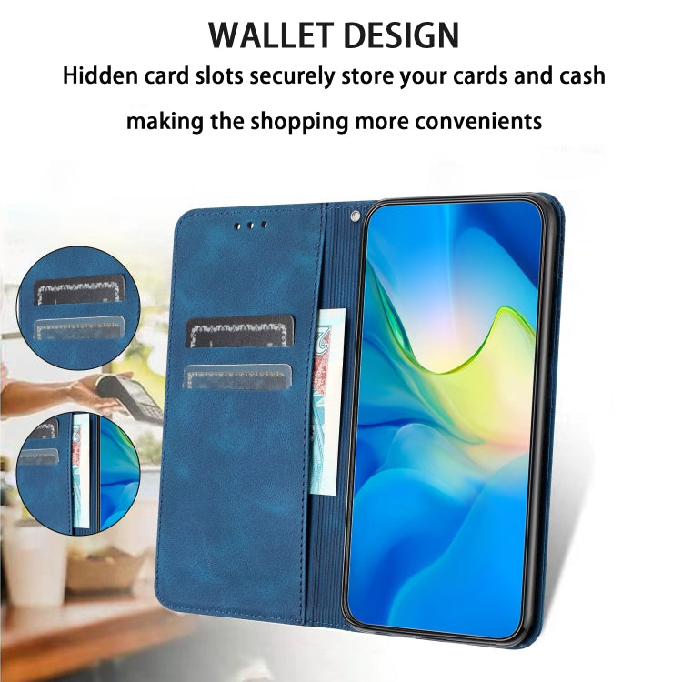 For iPhone 16 Pro Max Retro Elephant Embossed Leather Phone Case(Blue)