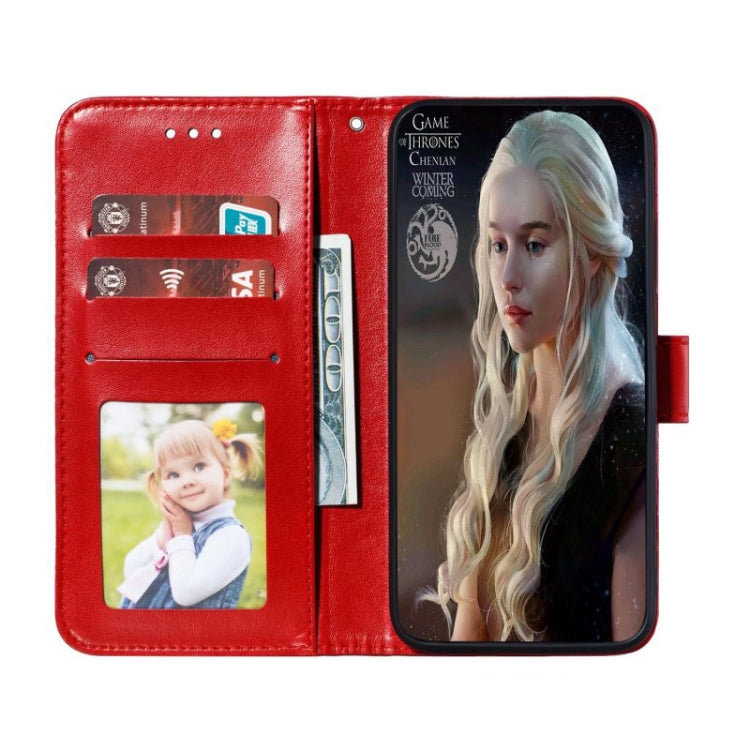 For Motorola Moto G Play 2024 Sun Mandala Embossing Pattern Phone Leather Case(Red) - free shipping - PMC Jewellery - Order now!