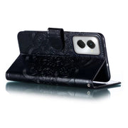 For Motorola Moto G Power 5G 2024 Sun Mandala Embossing Pattern Phone Leather Case(Black)