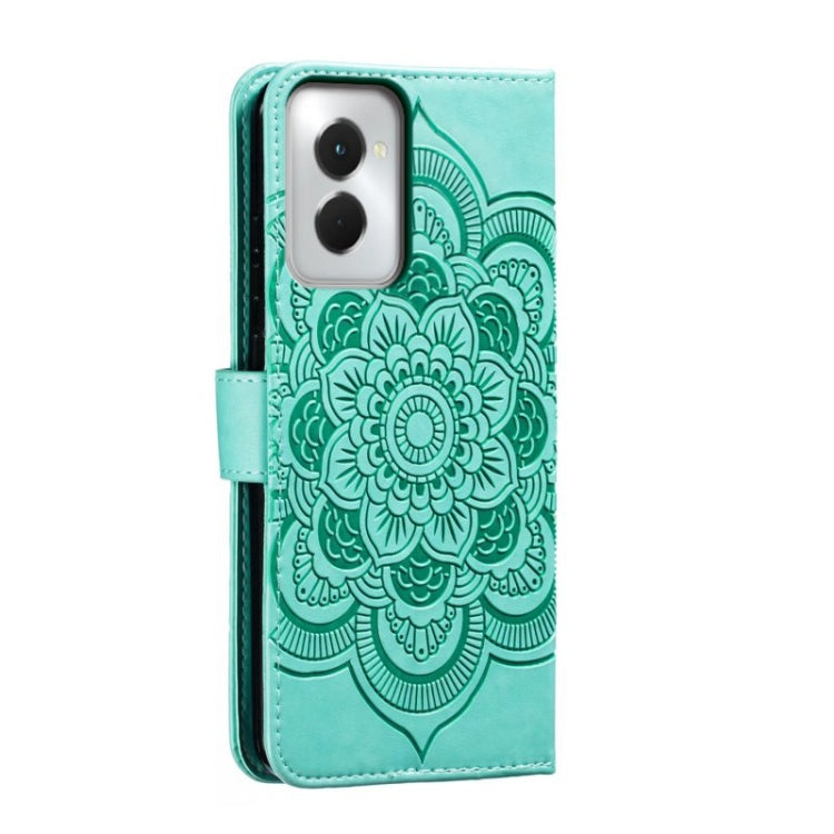 For Motorola Moto G Power 5G 2024 Sun Mandala Embossing Pattern Phone Leather Case(Green) - free shipping - PMC Jewellery - Order now!