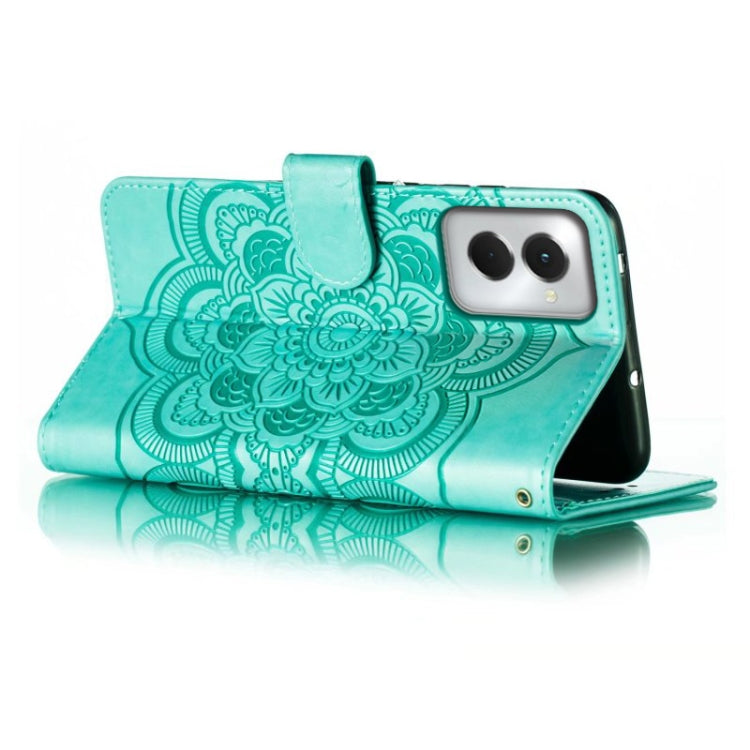 For Motorola Moto G Power 5G 2024 Sun Mandala Embossing Pattern Phone Leather Case(Green) - free shipping - PMC Jewellery - Order now!