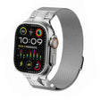 For Apple Watch Ultra 49mm Mecha Style Milanese Metal Watch Band(Titanium Silver) - free shipping - PMC TechLife - Order now!