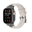 For Apple Watch Ultra 2 49mm Loners Liquid Silicone Watch Band(Black Starlight) - Watch Bands by PMC TechLife | Online Shopping South Africa | PMC TechLife