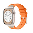 For Apple Watch Series 5 44mm Loners Liquid Silicone Watch Band(Titanium Orange) - Watch Bands by PMC TechLife | Online Shopping South Africa | PMC TechLife