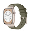 For Apple Watch Series 5 44mm Loners Liquid Silicone Watch Band(Titanium Green) - Watch Bands by PMC TechLife | Online Shopping South Africa | PMC TechLife