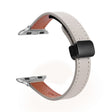 For Apple Watch SE 40mm Slim Magnetic Buckle Genuine Leather Watch Band(Plain Grey) - free shipping - PMC TechLife - Order now!