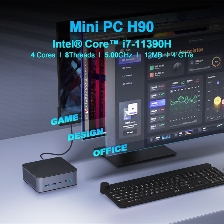 GXMO H90 Windows 11 Intel Core i7 11390H Processor Mini Computer, Specification:Without RAM & SSD - free shipping - PMC Jewellery - Order now!