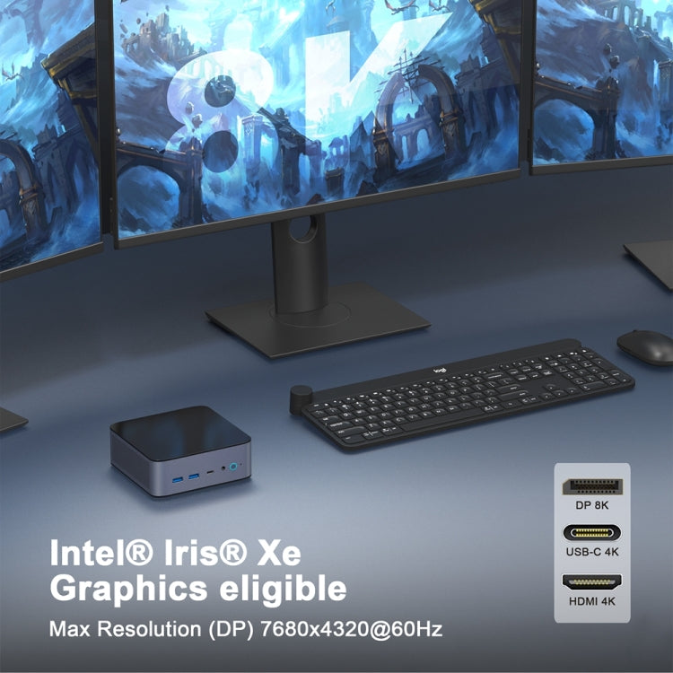 GXMO H90 Windows 11 Intel Core i7 11390H Processor Mini Computer, Specification:Without RAM & SSD - free shipping - PMC Jewellery - Order now!