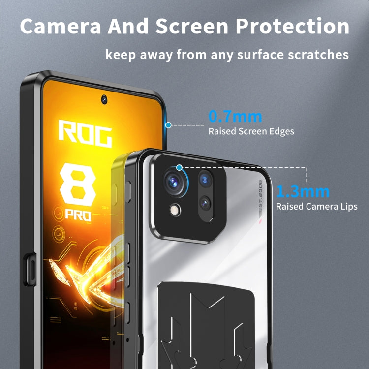 For ASUS ROG Phone 8 / 8 Pro Metal Cooling Phone Case(Black) - ASUS Cases by PMC Jewellery | Online Shopping South Africa | PMC Jewellery | Buy Now Pay Later Mobicred