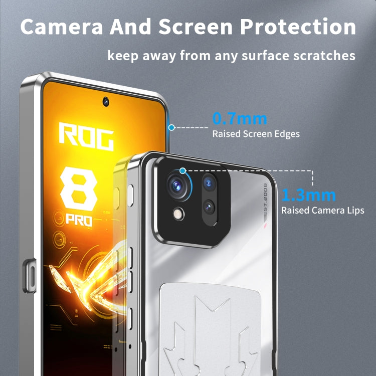 For ASUS ROG Phone 8 / 8 Pro Metal Cooling Phone Case(Silver) - ASUS Cases by PMC TechLife | Online Shopping South Africa | PMC TechLife
