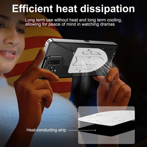 For ASUS ROG Phone 9 / 9 Pro Metal Cooling Phone Case(Silver)