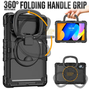 For Lenovo Xiaoxin Pad 2024 / 2025 Handle Silicone Hydric PC Tablet Case with Shoulder Strap(Black)