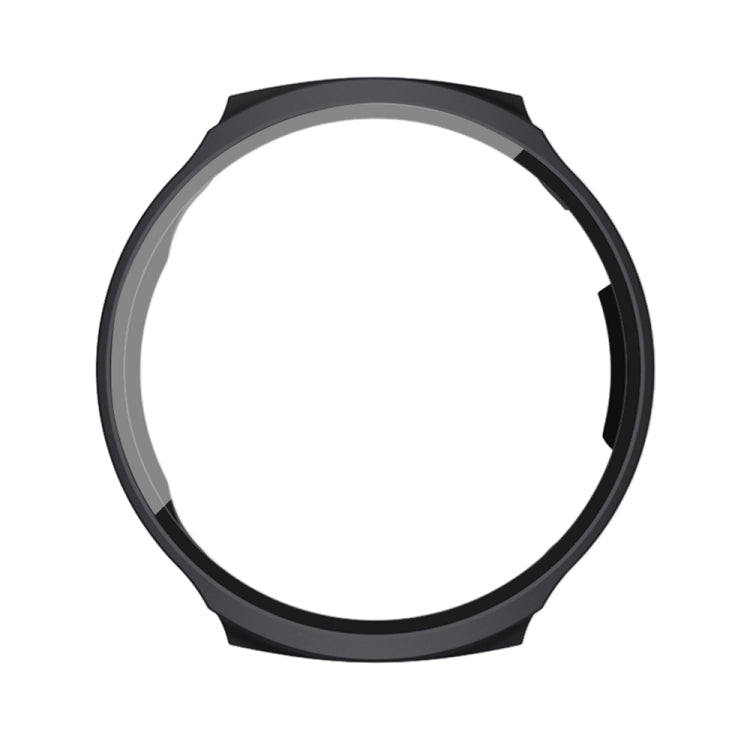 For Aigo Smart Watch V8 PC + Tempered Film Integrated Watch Protective Case(Black) - Watch Case by PMC TechLife | Online Shopping South Africa | PMC TechLife