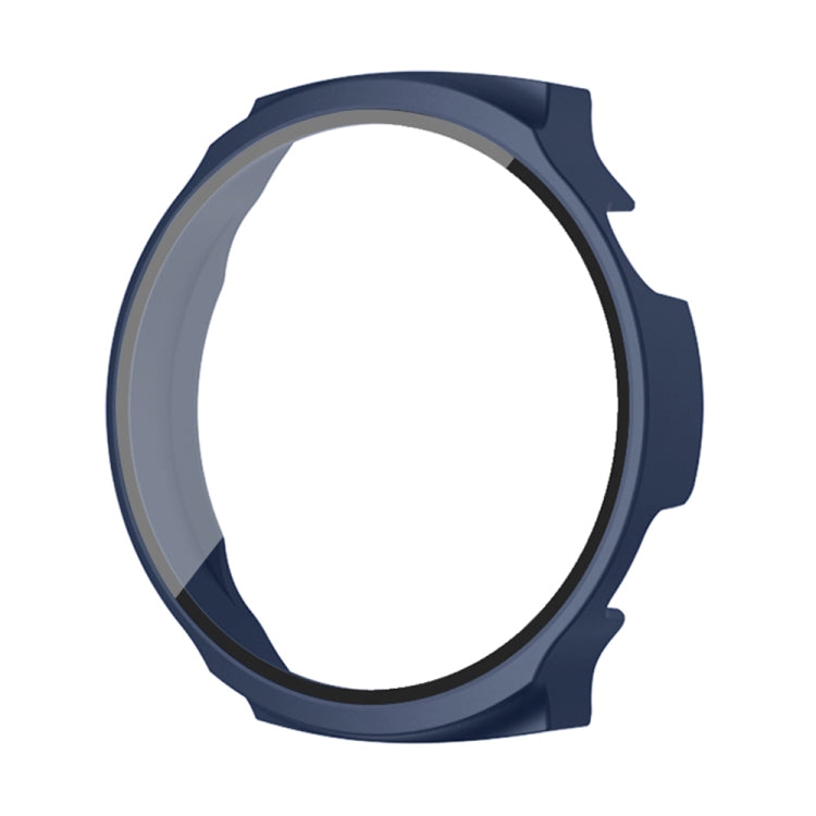 For Aigo Smart Watch V8 PC + Tempered Film Integrated Watch Protective Case(Midnight Blue)