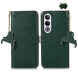 For OnePlus Nord CE4 5G / K12 5G Genuine Leather Litchi Texture RFID Leather Phone Case(Green) - OnePlus Cases by PMC TechLife | Online Shopping South Africa | PMC TechLife | Buy Now Pay Later Mobicred