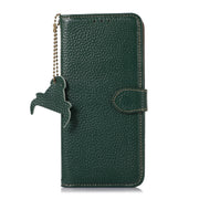 For OnePlus Nord CE4 5G / K12 5G Genuine Leather Litchi Texture RFID Leather Phone Case(Green)