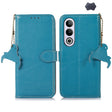 For OnePlus Nord CE4 5G / K12 5G Genuine Leather Litchi Texture RFID Leather Phone Case(Blue) - free shipping - PMC TechLife - Order now!