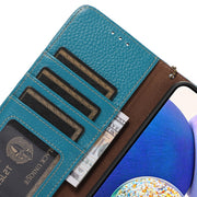 For OnePlus Nord CE4 5G / K12 5G Genuine Leather Litchi Texture RFID Leather Phone Case(Blue)