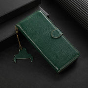 For OnePlus Ace 5 / 13R 5G Genuine Leather Litchi Texture RFID Leather Phone Case(Green)