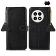 For OnePlus Ace 5 / 13R 5G Genuine Leather Litchi Texture RFID Leather Phone Case(Black) - Ace 5 Cases by PMC TechLife | Online Shopping South Africa | PMC TechLife | Buy Now Pay Later Mobicred