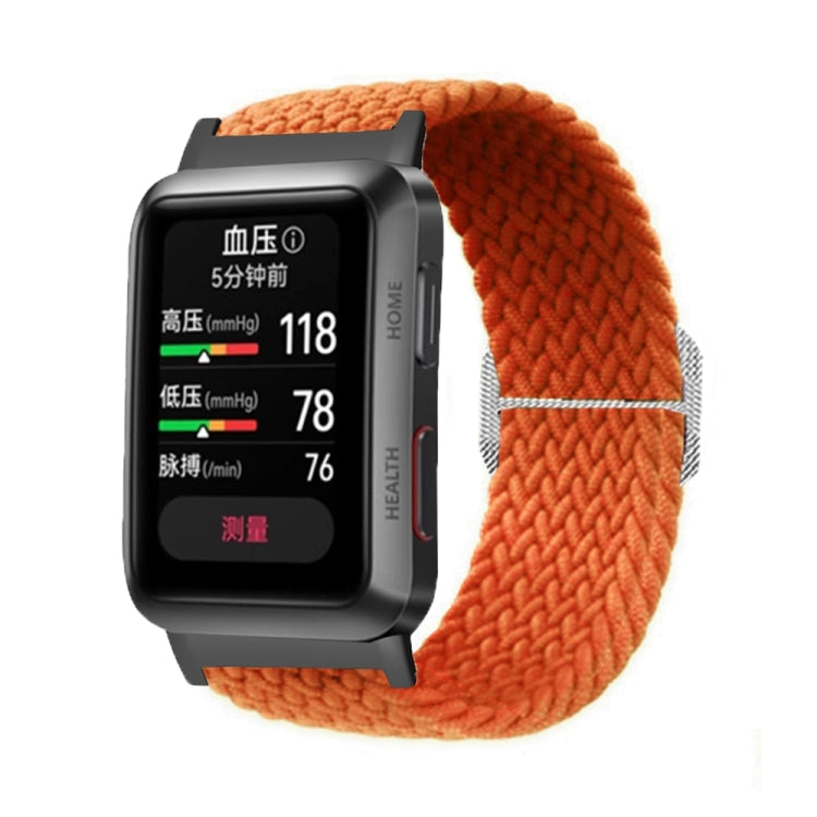 For Huawei Watch D Adjustable Woven Nylon Watch Band(Orange) - Watch Bands by PMC TechLife | Online Shopping South Africa | PMC TechLife