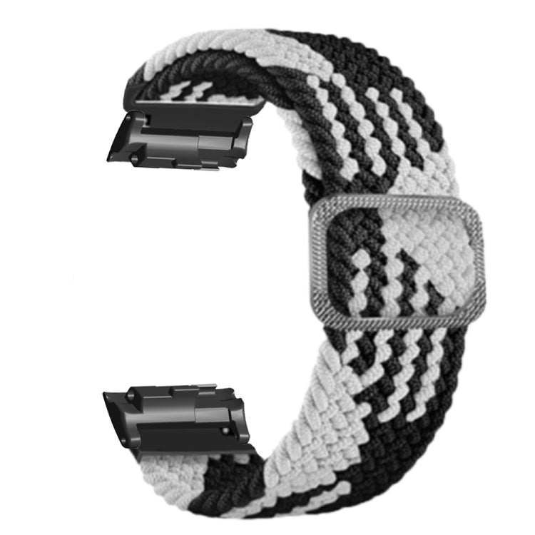 For Huawei Watch D Adjustable Woven Nylon Watch Band(Black White) - Watch Bands by PMC TechLife | Online Shopping South Africa | PMC TechLife