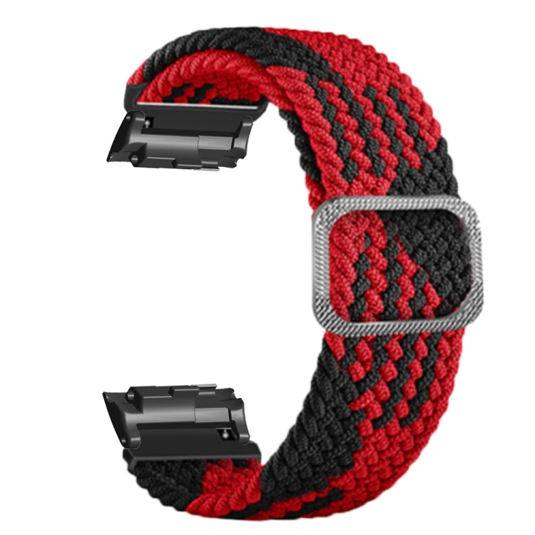 For Huawei Watch D Adjustable Woven Nylon Watch Band(Red Black) - Watch Bands by PMC TechLife | Online Shopping South Africa | PMC TechLife