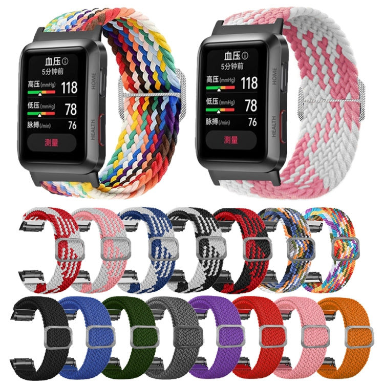For Huawei Watch D Adjustable Woven Nylon Watch Band(Purple)