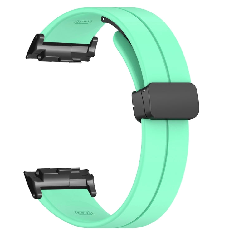 For Huawei Watch D Solid Color Folding Magnetic Buckle Silicone Watch Band(Mint Green) - Watch Bands by PMC TechLife | Online Shopping South Africa | PMC TechLife