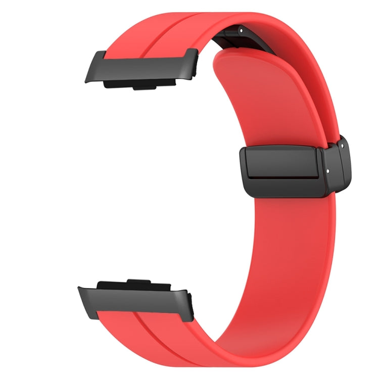 For Huawei Watch D Solid Color Folding Magnetic Buckle Silicone Watch Band(Red) - Watch Bands by PMC TechLife | Online Shopping South Africa | PMC TechLife