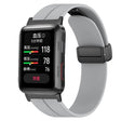 For Huawei Watch D Solid Color Folding Magnetic Buckle Silicone Watch Band(Light Grey) - Watch Bands by PMC TechLife | Online Shopping South Africa | PMC TechLife