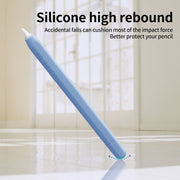 For Apple Pencil (USB-C) Solid Color Silicone Protective Case(White)