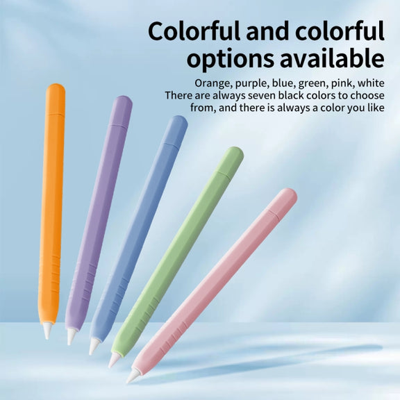 For Apple Pencil (USB-C) Solid Color Silicone Protective Case(Sky Blue)