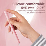 For Apple Pencil (USB-C) Solid Color Silicone Protective Case(Lavender Purple)