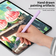 For Apple Pencil (USB-C) Solid Color Silicone Protective Case(Lavender Purple)