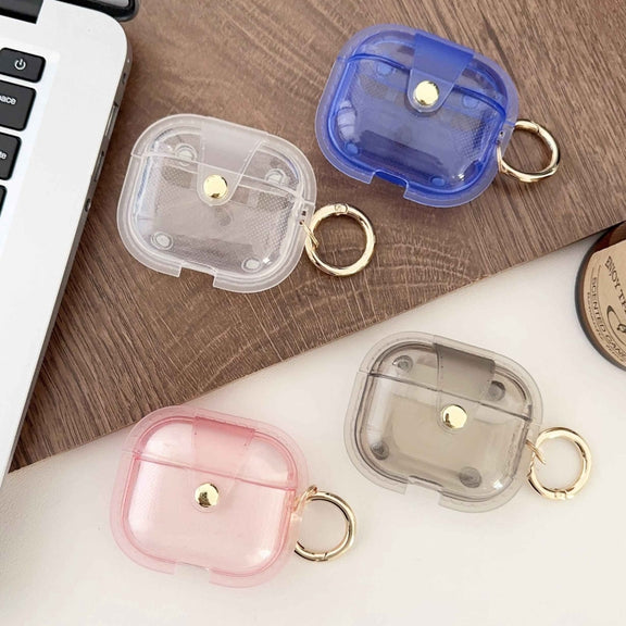 For AirPods 3 Magnetic Clear Armor TPU TWS Earphone Case(Pink)