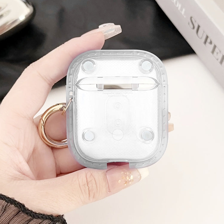 For AirPods 1 / 2 Magnetic Clear Armor TPU TWS Earphone Case(Tansparent) - For AirPods 1/2 by PMC Jewellery | Online Shopping South Africa | PMC Jewellery | Buy Now Pay Later Mobicred