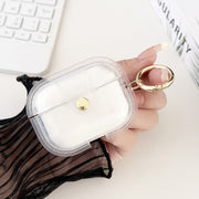 For AirPods Pro 1 Magnetic Clear Armor TPU TWS Earphone Case(Tansparent)