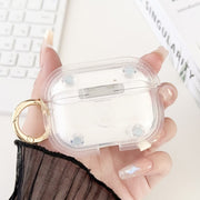 For AirPods Pro 1 Magnetic Clear Armor TPU TWS Earphone Case(Tansparent)