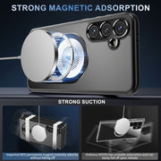 For Samsung Galaxy S24 FE 5G Heat Dissipation Aromatherapy MagSafe Holder Phone Case(Black)
