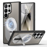For Samsung Galaxy S25 Ultra 5G Heat Dissipation Aromatherapy MagSafe Holder Phone Case(Silver)