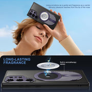For Samsung Galaxy S25 Ultra 5G Heat Dissipation Aromatherapy MagSafe Holder Phone Case(Purple)
