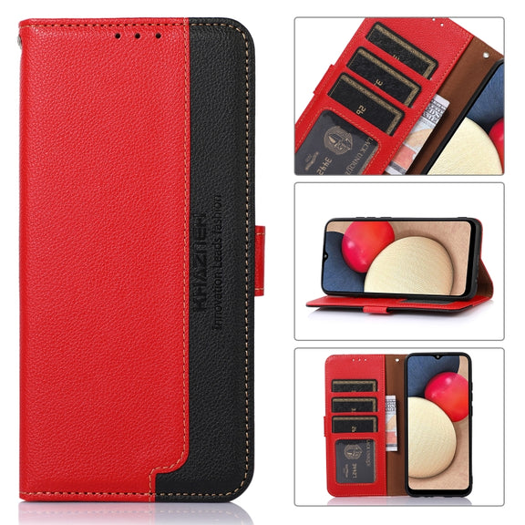 For Google Pixel 9 Pro KHAZNEH Litchi Texture Leather RFID Phone Case(Red)