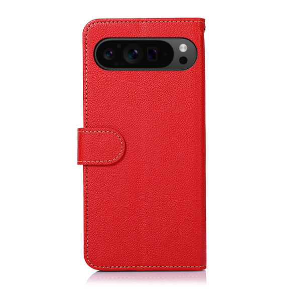 For Google Pixel 9 KHAZNEH Litchi Texture Leather RFID Phone Case(Red)