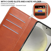 For Samsung Galaxy S24 5G IMAK Count Series Flip Leather Phone Case(Black)