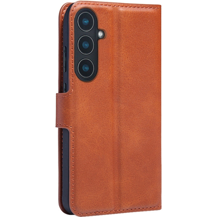 For Samsung Galaxy S24 5G IMAK Count Series Flip Leather Phone Case(Brown)