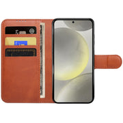 For Samsung Galaxy S24 5G IMAK Count Series Flip Leather Phone Case(Brown)