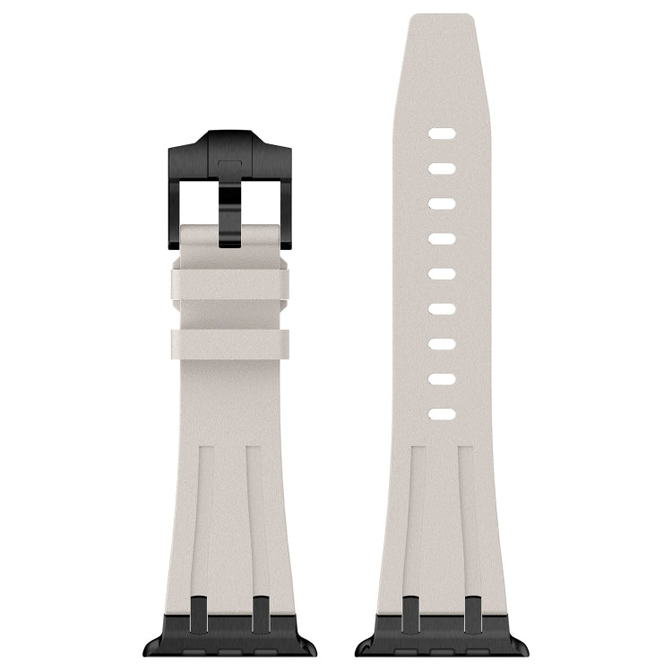 For Apple Watch 42mm Stone Grain Liquid Silicone Watch Band(Black Starlight) - free shipping - PMC TechLife - Order now!